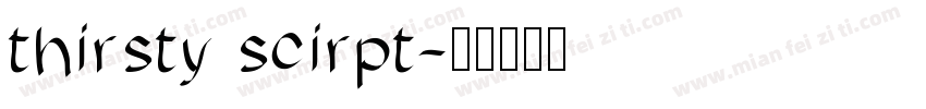 thirsty scirpt字体转换